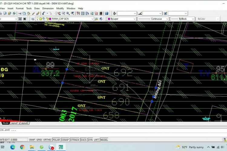 Bán đất măt tiền đường 680, Xã An Nhơn Tây, Củ chi